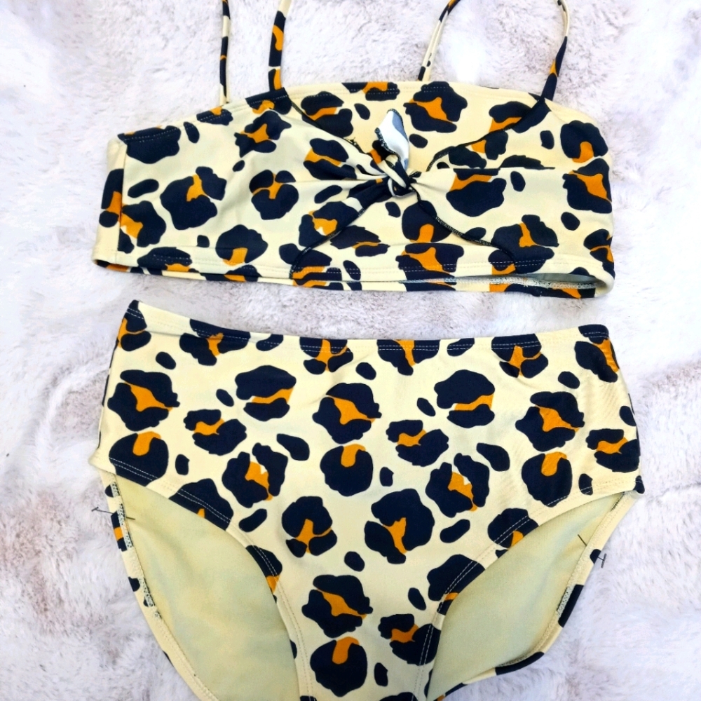 Art Class Girls Leopard Bikini Swim Suit Sz 14/16